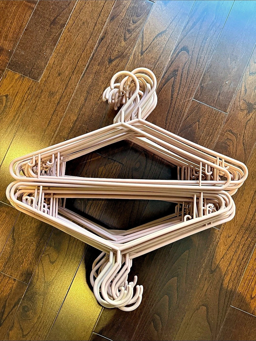50 Pink plastic Hangers Set